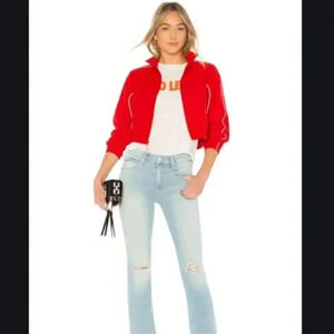 MOTHER The Breaker Breaker Crop Jacket Size Medium